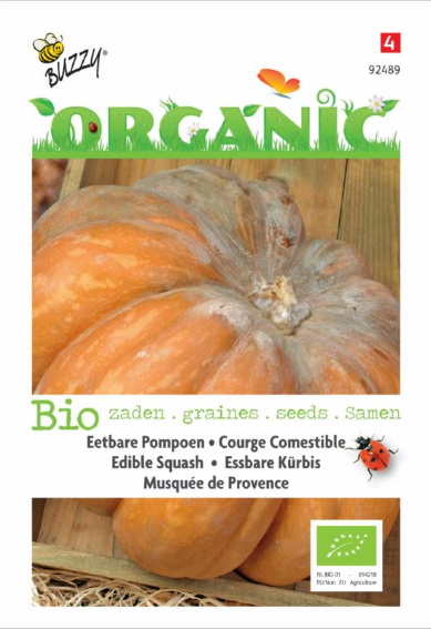 Pompoen Musquee de Provence BIO (Cucurbita moschata) 15 zaden BU
